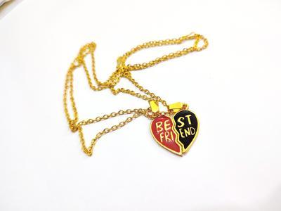 Heart Design Bestfriend's Pendant, Pair Of 2