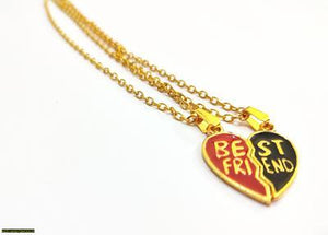 Heart Design Bestfriend's Pendant, Pair Of 2